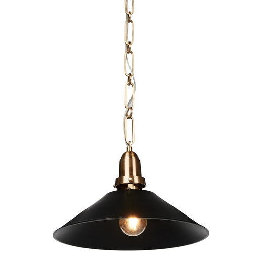 Pendant Lighting  Black Enamel  Brass and Black lighting  interior design  koehndesign  calgary designer  amy kohen  calgary  industrial style lighting  industrial style  shopkoehndesign  calgary furniture shop  calgary furniture  yycliving  yyclifestyle  Brass Hanging Chain  vintage inspired lighting  vintage inspired  vintage look  Tapered Shade  clean lines  canada  Modern Design