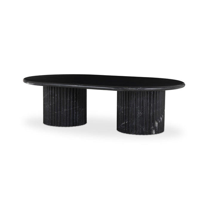 black marble  black veined marble table  black marble coffee table  scalloped  scalloped sides  calgary designer  interior design  koehndesign  yyclifestyle  yycliving  amy kohen  calgary  calgary furniture  calgary furniture shop  canada  clean lines  coffee table  elegant  french style  Luxury Furniture  marble coffee table  modern  natural living  online furniture shop  parisian  round edge  shopkoehndesign  stone coffee table