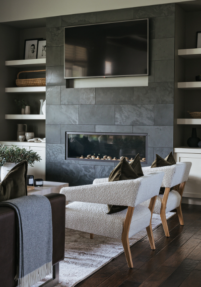 KoehnDesign, YYCliving, Luxury Design, Ivory Boucle Chair, Lounge Chair, AmyKoehn, YYC, Modern Design, MCM Chair