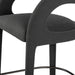 curved charcoal boucle fabric upholstered counter stool amy koehn koehndesign shopkoehndesign calgary furniture shop 