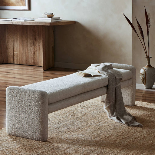 amy kohen  art deco  bench  bench seating  boucle  boucle accent bench  calgary  calgary designer  calgary furniture  calgary furniture shop  canada  casual comfort  clean lines  comfort  cream  elegant  interior design  ivory  ivory boucle  koehndesign  Luxury Furniture  modern  modern bench  Modern Design  off-white  off-white upholster  online furniture shop  performance fabric  restful  round  round edge  scandi style  scandi  scandinavian  scandinavian influence  shopkoehndesign  upholstery