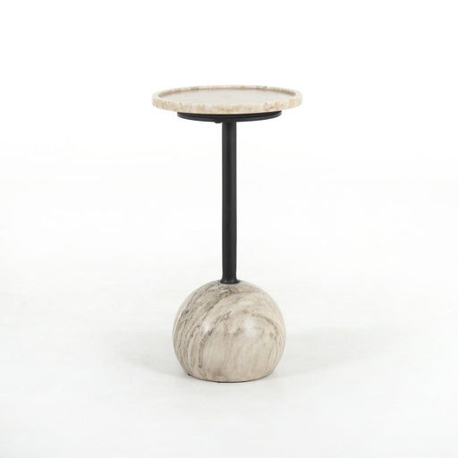 stone accent table  marble tabletop  marble  antique marble  accent table  drink table  calgary designer  interior design  koehndesign  yyclifestyle  yycliving  round base  amy kohen  art deco  calgary  calgary furniture  calgary furniture shop  canada  clean lines  elegant  mid-century  modern  modern accent table  round  round edge